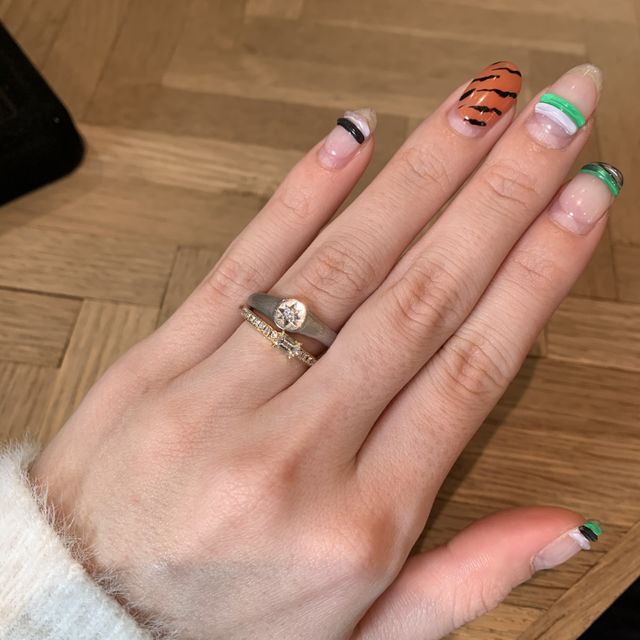 【hitotsuchi(ヒトツチ)の口コミ】 全体的にアンティークっぽく華奢めなリングが多く、ちょっとひとひねりほ…