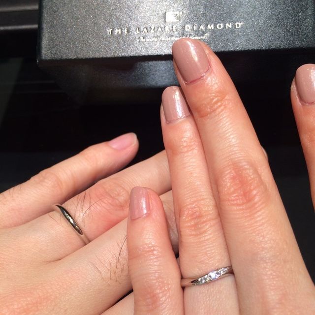 【ラザール ダイヤモンド(LAZARE DIAMOND)の口コミ】 案内していただいたアドバイザーの方の知識がすごく、納得して選ぶことが…