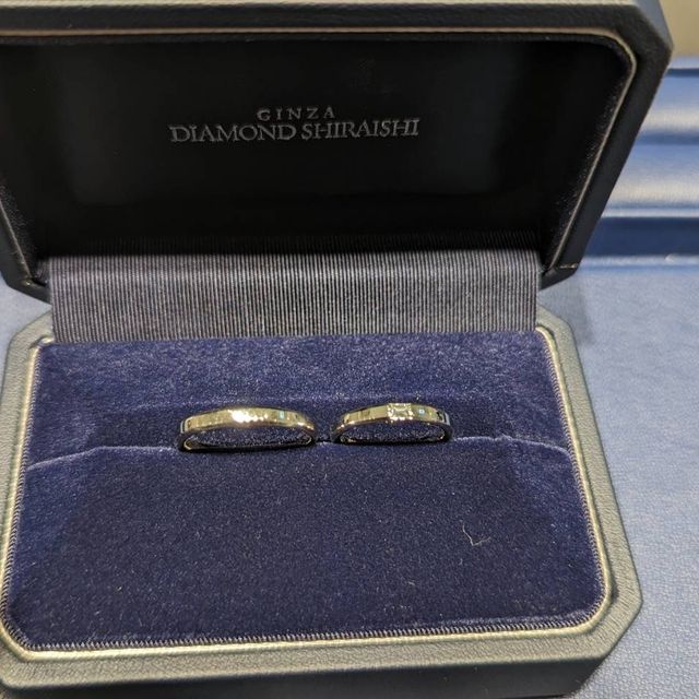【銀座ダイヤモンドシライシの口コミ】 とってもエレガントでシンプルながら個性的なデザインに一目惚れしました…