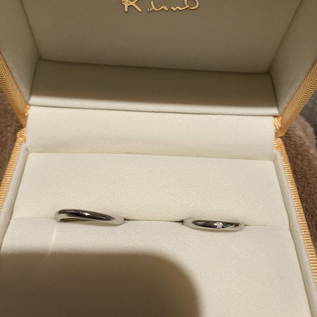 【ケイウノ ブライダル(K.UNO BRIDAL)の口コミ】 付け心地がとても良く、デザインも元々ある形から自分たちの好きなように…