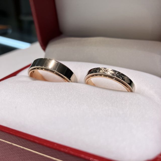 【ジュエリー＆カフェ 輪-Rin-の口コミ】 指輪自体は、シンプルながらカジュアルなデザインで、常時つけておける気…