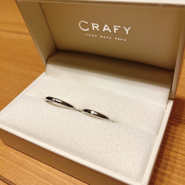 【CRAFY(クラフィ)の口コミ】 一緒に作ることで一生思い出に残る結婚指輪に出来ると思い、クラフィさん…