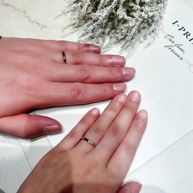 【アイプリモ(I-PRIMO)の口コミ】 たくさんあるデザインの中で2人にぴったりのものが見つかったのが決め手で…