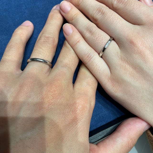 【4℃ BRIDAL(ヨンドシーブライダル)の口コミ】 長くつける指輪はできるだけ傷がつきにくいものがいいと思っていたので、…