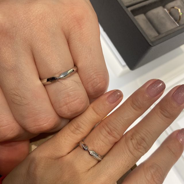 【ティファニー(Tiffany & Co.)の口コミ】 私が試着させていただいたダイヤモンド ネスティング ナロー バンドリング…