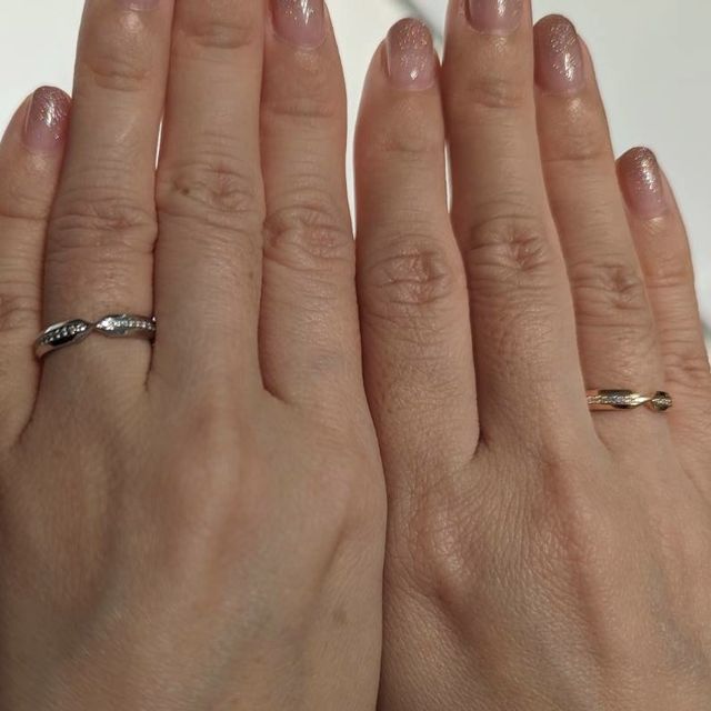 【ティファニー(Tiffany & Co.)の口コミ】 私が試着させていただいたダイヤモンド ネスティング ナロー バンドリング…