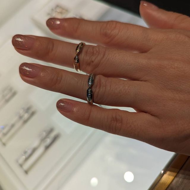 【ティファニー(Tiffany & Co.)の口コミ】 私が試着させていただいたダイヤモンド ネスティング ナロー バンドリング…