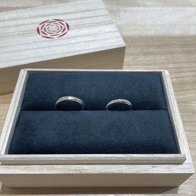 【出雲結(いずもゆい)の口コミ】 デザインに一目惚れしました。女性用はダイヤがたくさんついていてとても…