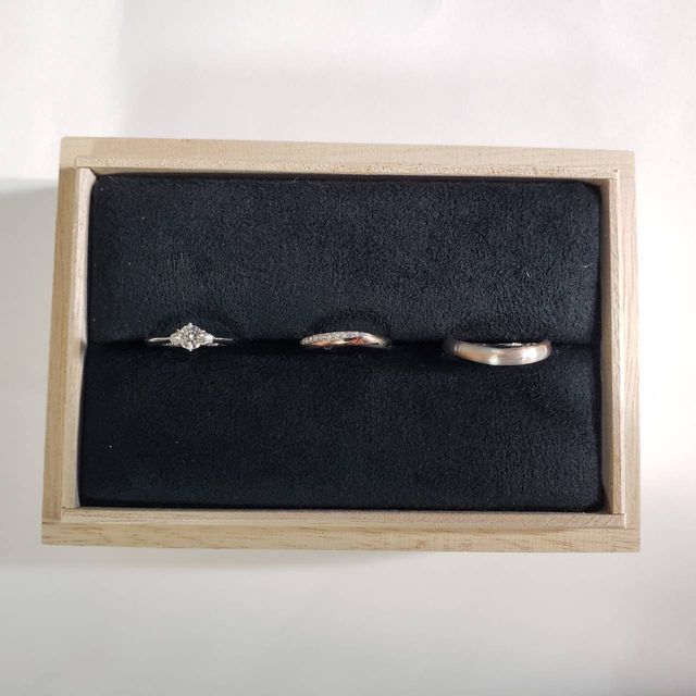 【出雲結(いずもゆい)の口コミ】 二人が暮らし、出会った場所が出雲だったので、出雲にちなんだ指輪にした…