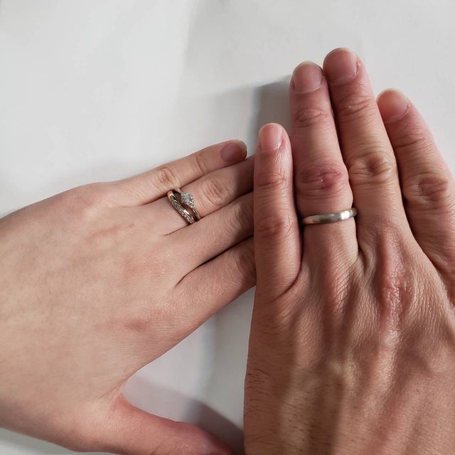 【出雲結(いずもゆい)の口コミ】 二人が暮らし、出会った場所が出雲だったので、出雲にちなんだ指輪にした…