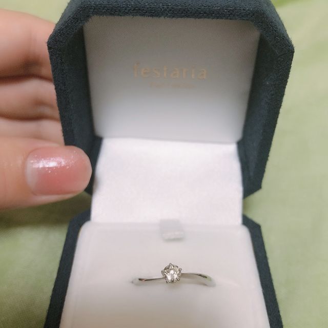 【festaria bijou SOPHIA(フェスタリア ビジュソフィア)の口コミ】 ルーペで見るとダイヤが二つの星型になっているところがとても魅力的でし…