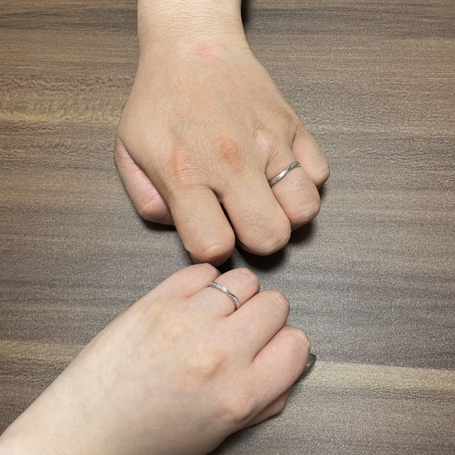 【EITO(エイト)の口コミ】 ふたりとも一目見た時から大賛成のウェーブタイプにしたかったのと、つけ…