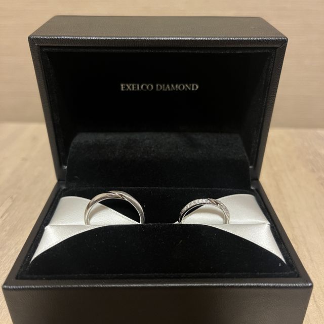 【エクセルコダイヤモンド(EXELCO DIAMOND)の口コミ】 指輪のデザインが多く、お互いの好みに合ったものを選ぶことができたから…