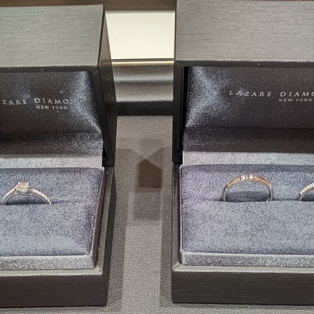 【ラザール ダイヤモンド(LAZARE DIAMOND)の口コミ】 エンゲージリングとマリッジリングを購入。ダイヤモンド専門店だけあって…