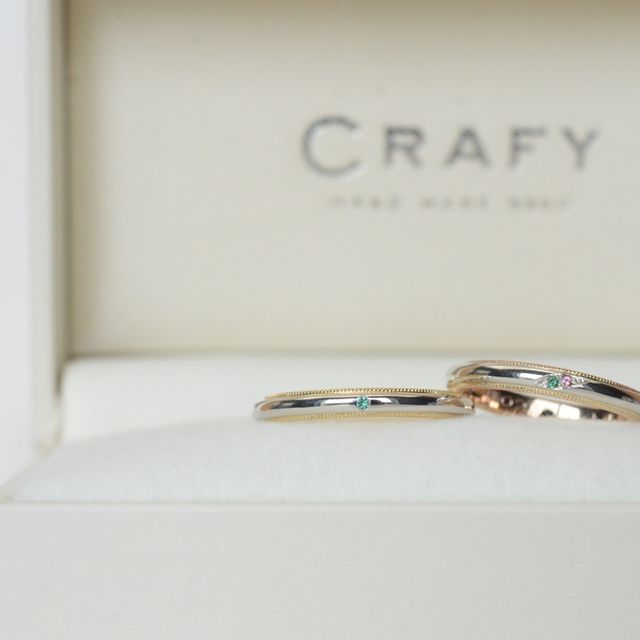 【CRAFY(クラフィ)の口コミ】 手作り作品が大好きな2人だったので最初から手作り指輪一択でした。鎌倉の…