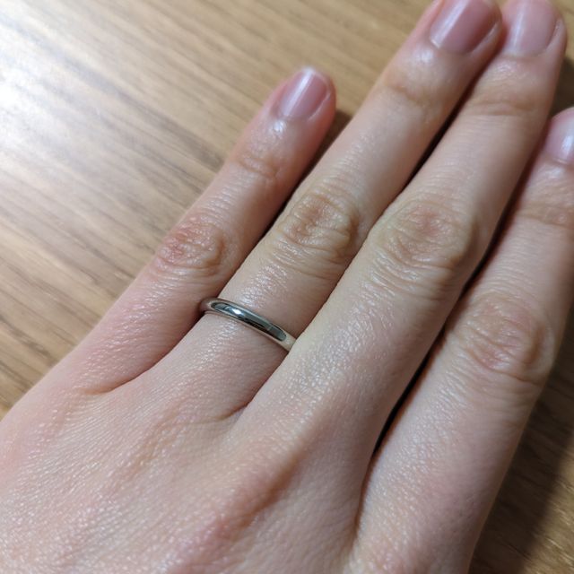 【ケイウノ ブライダル(K.UNO BRIDAL)の口コミ】 セミオーダーできることが決め手でした。太さやイニシャルのデザイン、仕…