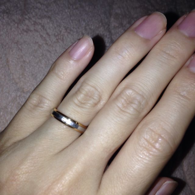 【アイプリモ(I-PRIMO)の口コミ】 私は細めで女性らしくかわいい指輪、旦那は太めで男性らしいデザインの指…