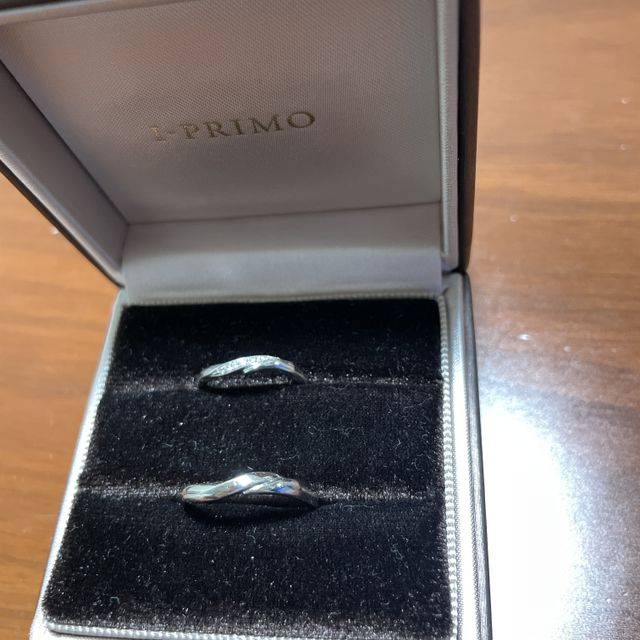 【アイプリモ(I-PRIMO)の口コミ】 可愛くシンプルなものをさがしていて、指輪のデザインと、その指輪に込め…
