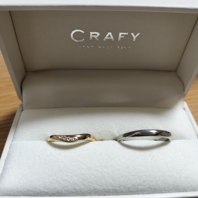 【CRAFY(クラフィ)の口コミ】 せっかくなら思い出に残るようにと二人で決めて、手作りできる指輪を作る…