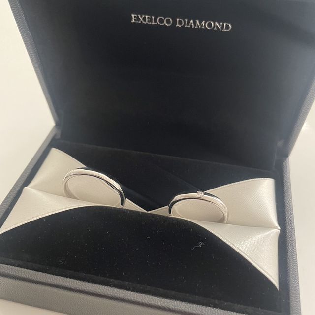 【エクセルコダイヤモンド(EXELCO DIAMOND)の口コミ】 結婚指輪を決める上で重要視していたのは毎日身につけるものなので着け心…
