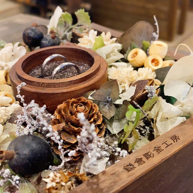 【鎌倉彫金工房の口コミ】 高価な指輪ではなくていいなと感じていたところ、手作りで製作できる鎌倉…