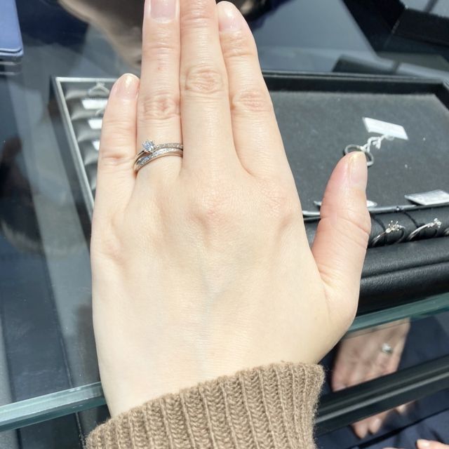 【エクセルコダイヤモンド(EXELCO DIAMOND)の口コミ】 銀座ダイヤモンドシライシさんで一度見させて頂き、興味が湧いたので、商…