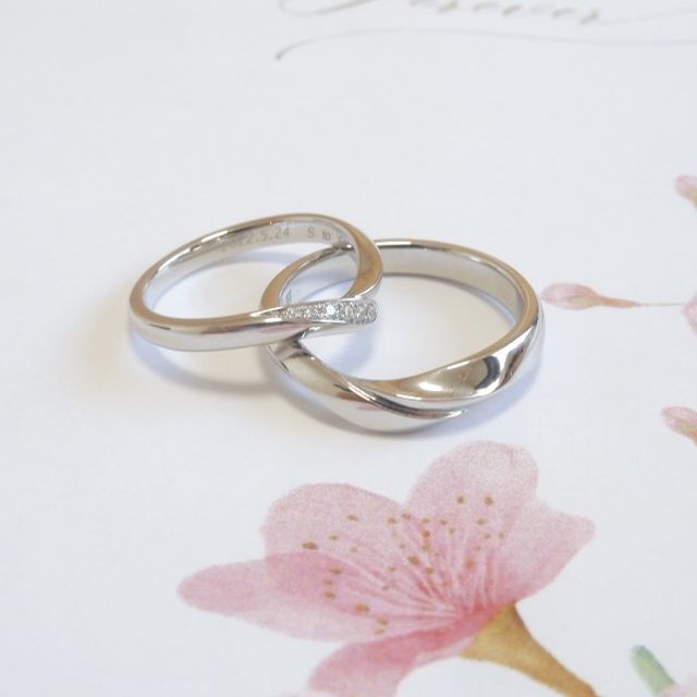 【俄(にわか)の口コミ】 初桜というデザインにしました。初桜は、「出会った頃の初々しい気持ち」…