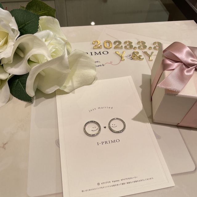 【アイプリモ(I-PRIMO)の口コミ】 オリジンビリーフ（新郎の指輪）×ヘレネ（新婦の指輪）を購入しまし…