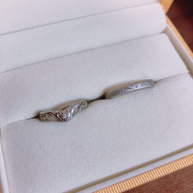 【ケイウノ ブライダル(K.UNO BRIDAL)の口コミ】 自分がシルバーアクセサリーの職人をしていることもあり、自分では思いつ…