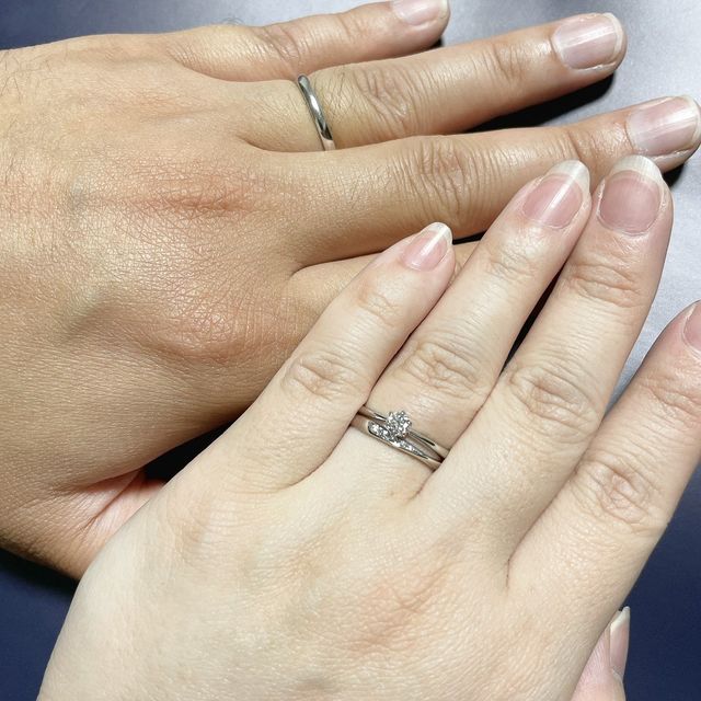 【銀座ダイヤモンドシライシの口コミ】 普段使いしたかったのでシンプルで上品なものを探していました。重ね付け…