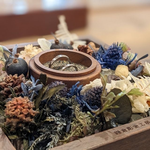 【鎌倉彫金工房の口コミ】 自分たちで作る世界で1つだけの指輪になるので手作りにしようと思いました…