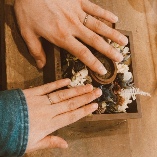 【鎌倉彫金工房の口コミ】 自分たちで作る世界で1つだけの指輪になるので手作りにしようと思いました…