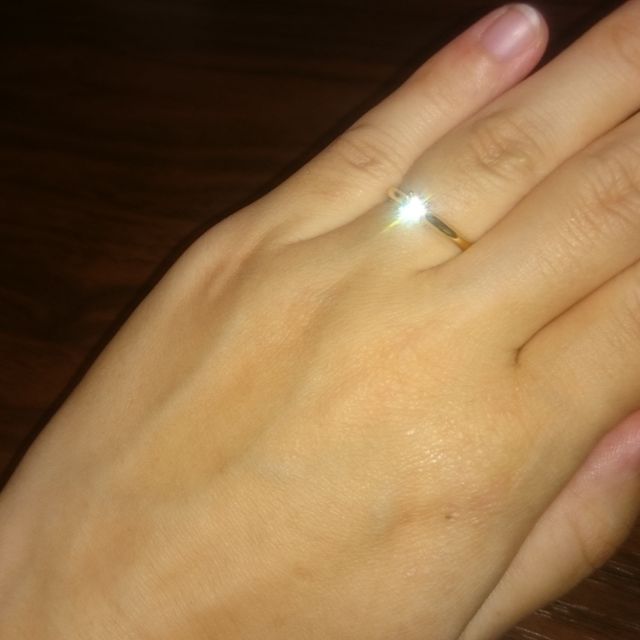 【カルティエ(Cartier)の口コミ】 ゴールドのリングにダイヤモンドのシンプルなものを探していて、カルティ…