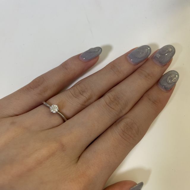 【アイプリモ(I-PRIMO)の口コミ】 指が細めでベースの指輪を太くするとごつく見えてしまうのが嫌で、細くて…