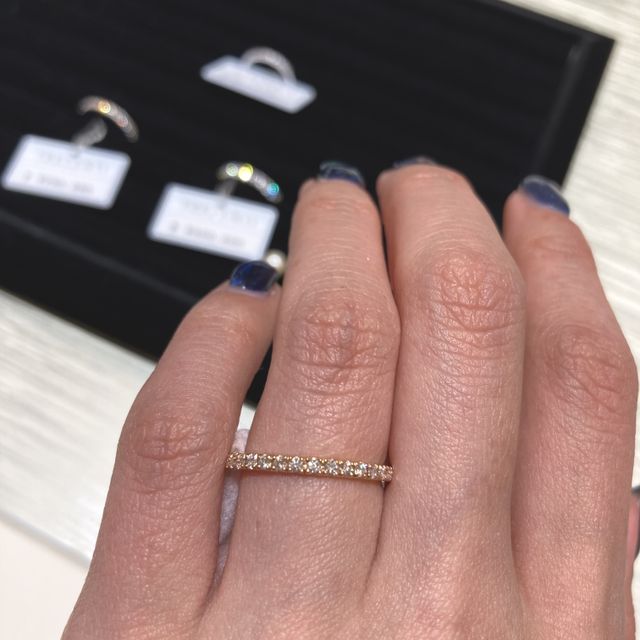 【TRECENTI(トレセンテ)の口コミ】 フルエタニティリング・ハーフエタニティリングでピンクゴールドのものを…