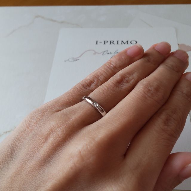 【アイプリモ(I-PRIMO)の口コミ】 あまり指輪にこだわりはなく、シンプルな物を探していました。価格もお手…