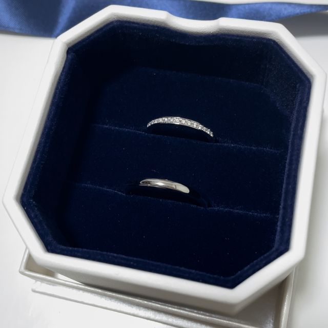 【4℃ BRIDAL(ヨンドシーブライダル)の口コミ】 ハーフエタニティが良くて、7店舗ほど行きましたがどこもやはり予算オーバ…