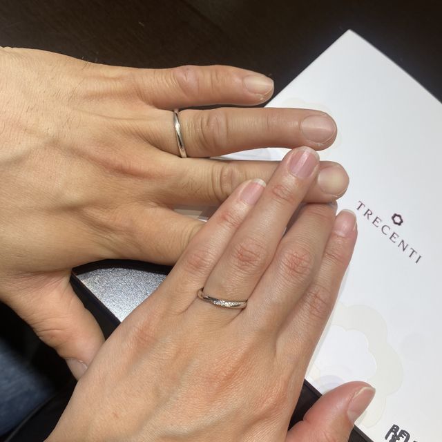 【TRECENTI(トレセンテ)の口コミ】 1番は着け心地です。指輪と指の接着面が少ないので違和感なく、他店舗のも…