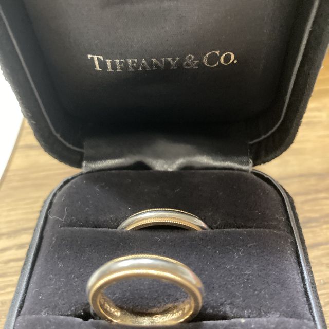 【ティファニー(Tiffany & Co.)の口コミ】 私自身がゴールドのアクセサリーをよく着けるので、ゴールドが入った指輪…