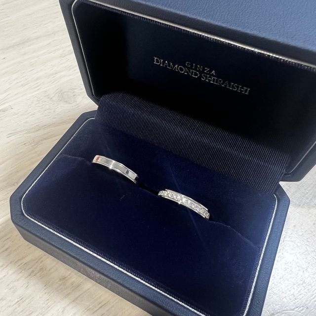 【銀座ダイヤモンドシライシの口コミ】 指輪のデザインが求めていたものであり、ダイヤモンドの輝きは他ブランド…