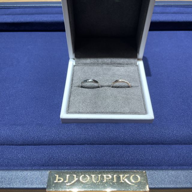 【BIJOUPIKO(ビジュピコ)の口コミ】 担当してくださったスタッフさんと話をしながら自分達の好みを伝え、その…