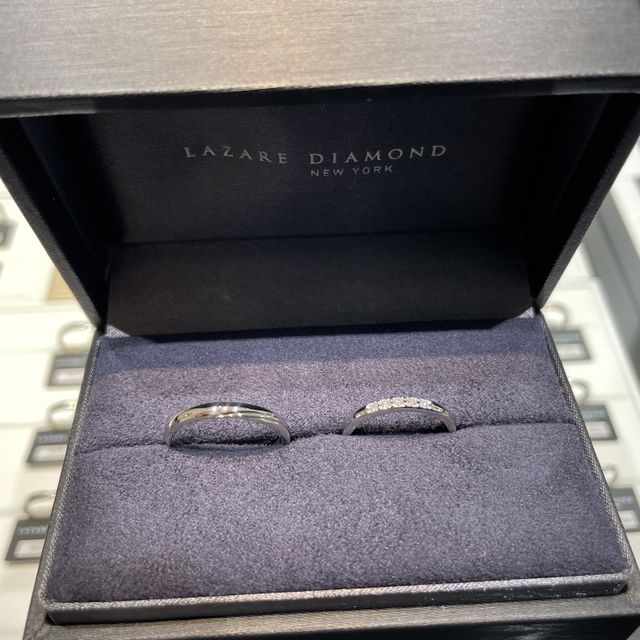 【ラザール ダイヤモンド(LAZARE DIAMOND)の口コミ】 デザインがシンプルなのに洗練されていて、ダイヤの輝きが最大限に発揮さ…