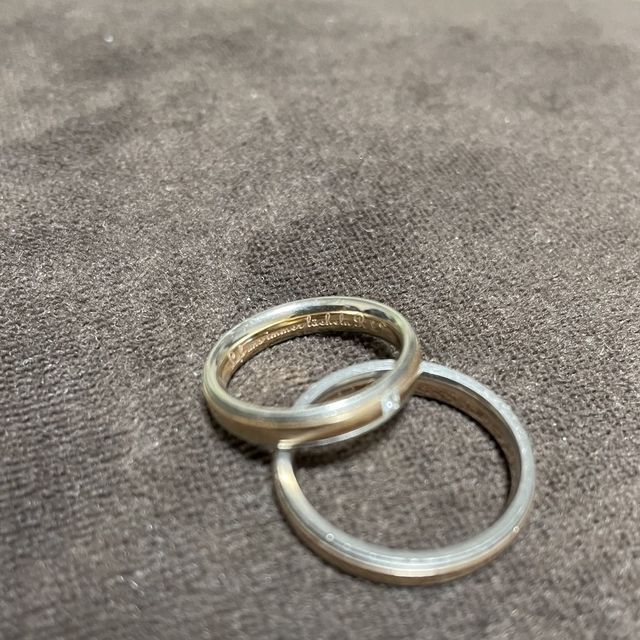 【EURO WEDDING BANDの口コミ】 細見のデザインではなく少し太めで探していたので指輪の太さも絶妙だった…