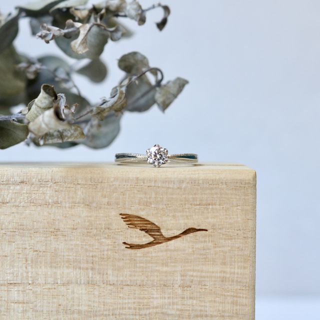 【鶴(mikoto)の口コミ】 昔からどうしても婚約指輪は自分で選びたい！という願望があり、彼といろ…