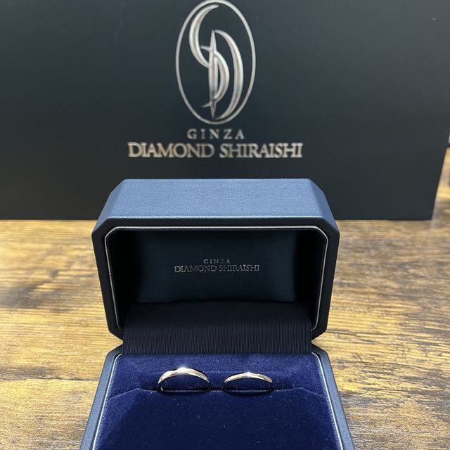 【銀座ダイヤモンドシライシの口コミ】 デザインが豊富でとても迷いましたが、シンプルなデザインなものを探して…