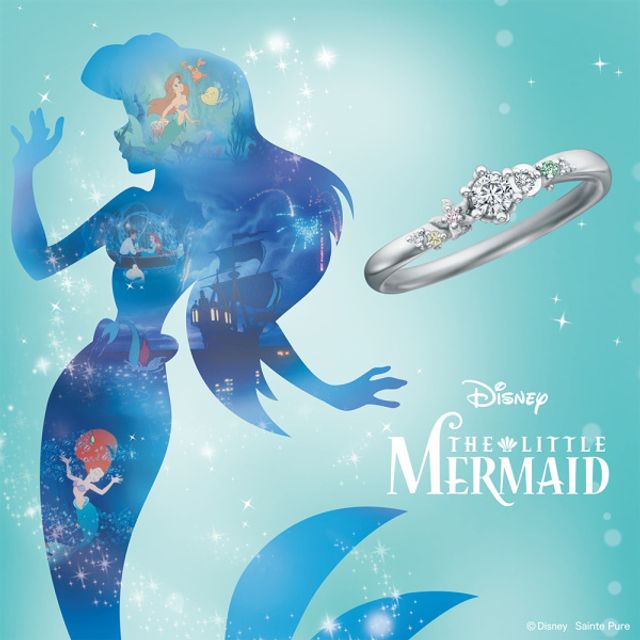 【期間・数量限定モデル】ディズニー「リトル・マーメイド」 【Beyond the Waves -あこがれた世界-】 婚約指輪