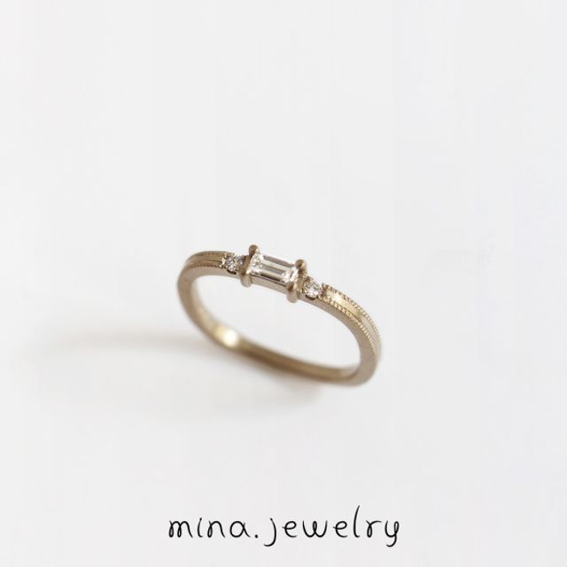 ｜mina.jewelry｜バゲットカットダイヤモンド