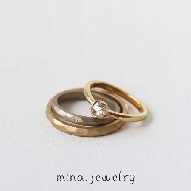 ｜mina.jewelry｜ローズカットカットダイヤモンド