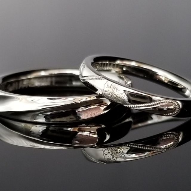 お二人の好みに合わせてお造りしたご結婚指輪