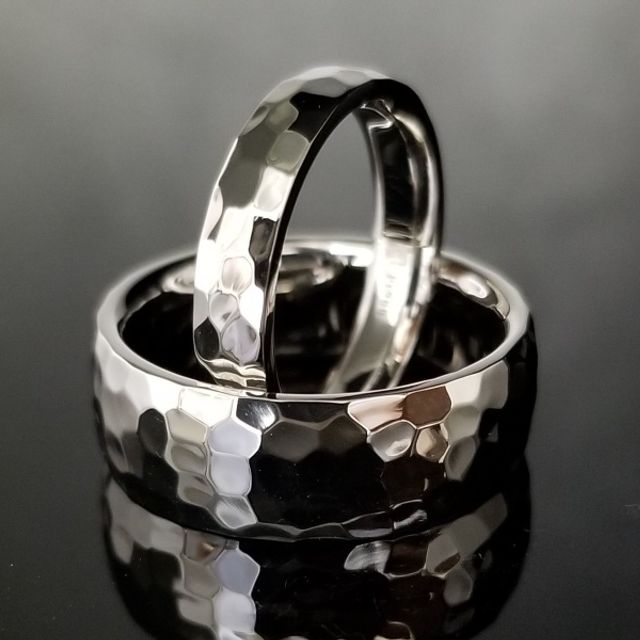 プラチナをたっぷり使った鍛造オーダーメイドリング